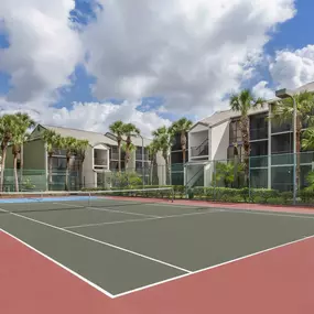 The tennis court at Parkway International Resort