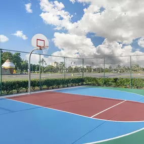 The basketball court at Parkway International Resort