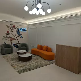 Lobby at The Nest at Lincoln Park West, Chicago, IL 60614