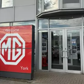 Evans Halshaw MG York Entrance