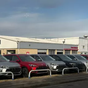 Evans Halshaw MG York Dealership Forecourt