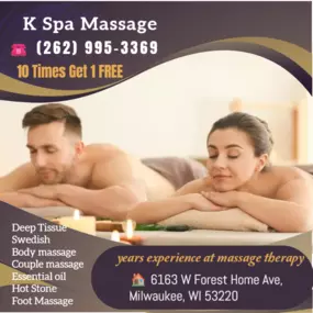 What better way to give that gift than share that gift in our inviting Couples Massage Rooms.  
It's what you've come to expect from a Massage but in a larger room, with 2 of our Signature Tables 
with 2 Therapists, one working on each of you.  Our Therapists will work on each individual person 
to accommodate their specific needs and will orchestrate your Couples experience to ensure 
you are both relaxed and rejuvenated.