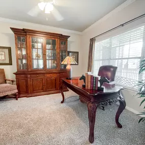 Office space with large windows