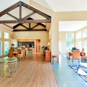 Spacious entry foyer of clubhouse
