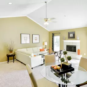 Fireplace in living room