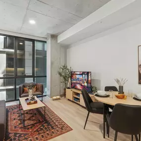 Living room with Dining table