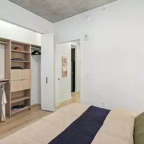 Bedroom with closet