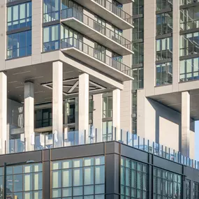 Modern building with a glass facade