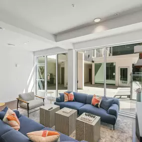 Beautiful living room with natural light