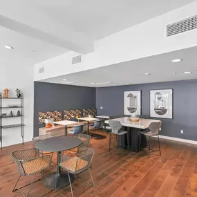 Clubhouse with kitchen and refrigerator