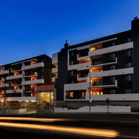 Modern apartment building