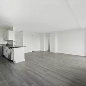 A Spacious Kitchen With a Dining Area