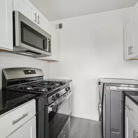 A Kitchen With a Microwave