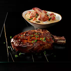 Bone In Ribeye with Lobster Mashed Potatoes