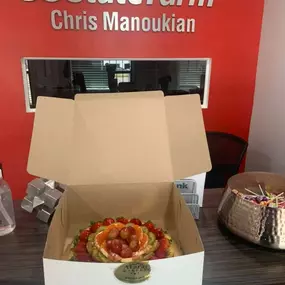 A delicious treat delivered to the office today!