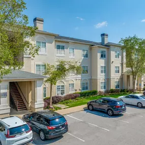 Exterior of apartment with off street parking