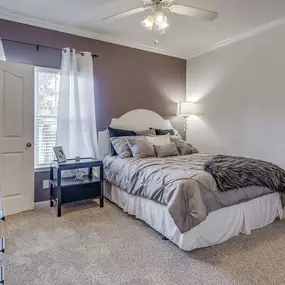 Comfortable Bedroom With Large Window