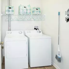 Laundry Closet With Washer And Dryer