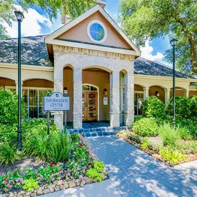 Leasing office walkway