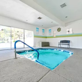 Indoor heated spa