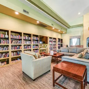 Community library sitting area