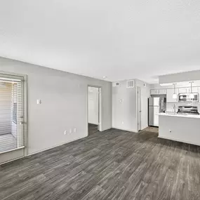 Kitchen and living room