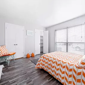 Spacious bedroom with oversized bedroom