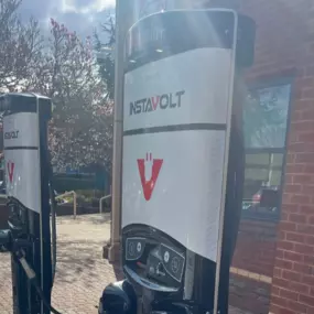 InstaVolt rapid chargers in use outside The Deane House, Taunton