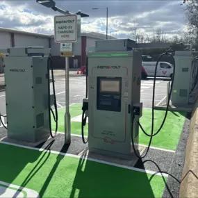 InstaVolt ultra rapid EV charger at Stanier Close, Kettering