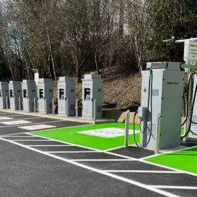 InstaVolt ultra rapid EV charger at Stanier Close, Kettering