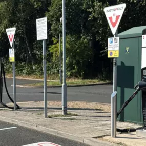 Twin InstaVolt EV chargers at Bannatyne Health Club & Spa, Oxford Road, Banbury ready for drivers.