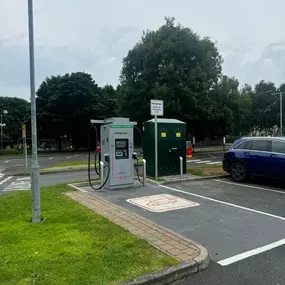 InstaVolt EV Rapid Charging Station at McDonalds Carrickfergus, Northern Ireland.