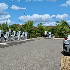 Visit the InstaVolt rapid EV Charging Station at Syon Park, London for top-tier electric vehicle charging services. Located at a key urban gateway near Heathrow Airport and the M4, this station boasts 14 high-efficiency chargers capable of delivering 160kW speeds, ensuring fast and reliable service. With no subscription needed, the use of 100% renewable energy, and amenities like The Courtyard Restaurant and Syon House’s gardens, it's an ideal pitstop for EV drivers seeking convenience and quali