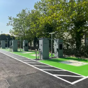 Use the InstaVolt app to navigate to our Swindon location, where you can take advantage of ultra-rapid charging speeds of up to 160kW. It’s perfect for both short stops and longer road trips. The app shows detailed charging status, so you know exactly when you’re ready to hit the road.