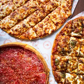 We're also known for our Classic Thin Crust pizza! Or try our Super Thin, Rustic Crust and Gluten-Free options. Build your own and choose from our Greatest Hits selections.