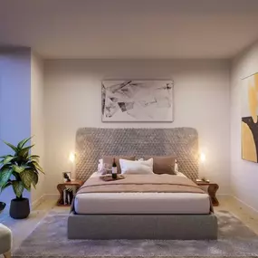 Primary bedrooms with oversized windows