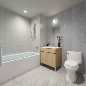 Secondary bathrooms with Kohler fixtures