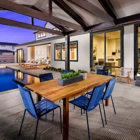 Generous covered patios