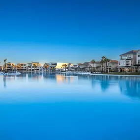 A 2.5 acre lagoon for water activities