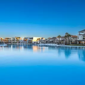 A 2.5 acre lagoon for water activities