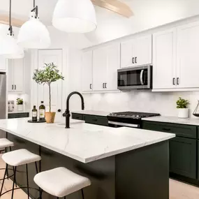 Gourmet kitchens with abundant storage