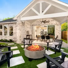 Covered patios create the ideal outdoor oasis