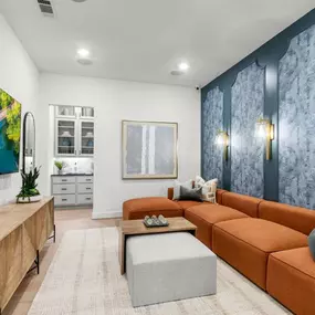 Cozy flex room perfect for media room and additional entertainment space