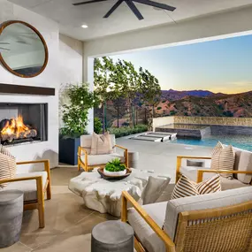 Luxury outdoor living space