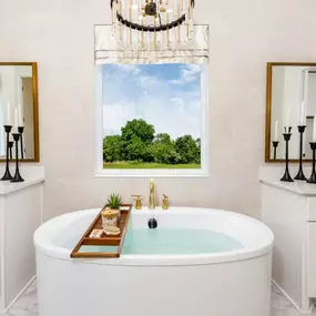Luxurious primary bathrooms in every home design