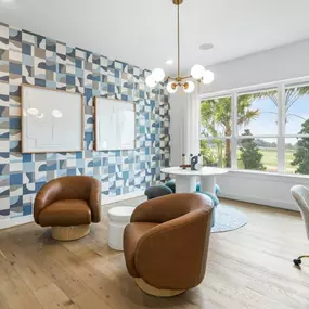 Versatile sitting rooms for additional entertaining space