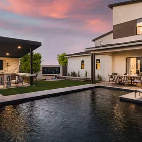 Stunning backyards with spacious covered patios for outdoor living and entertaining
