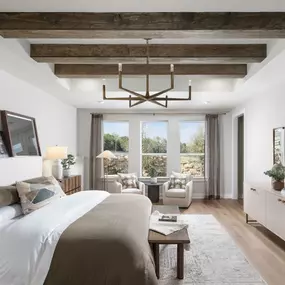 Luxurious primary bedroom suites