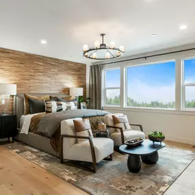 Expansive primary suite of the Samish home design