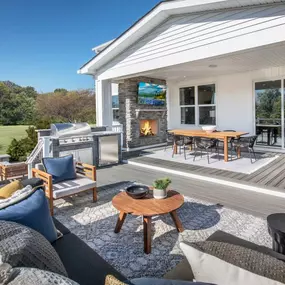 Luxury outdoor living space